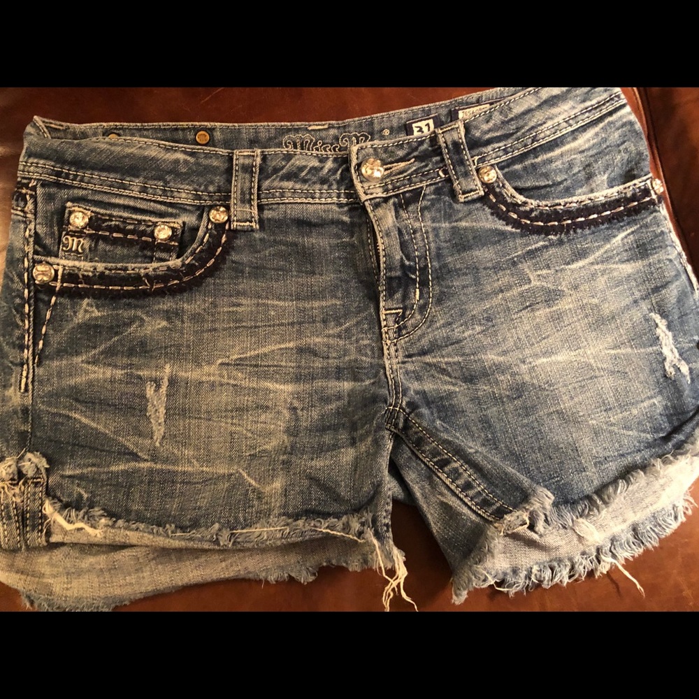 Miss Me Denim a-little distressed Jean Shorts